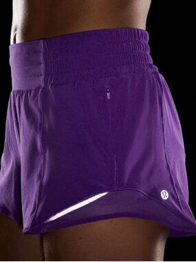 Lululemon Hotty Hot High-Rise Lined Short 2.5" College Purple